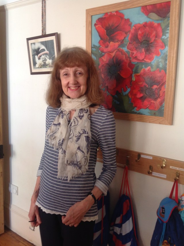 Mrs. Storey, as serene as ever